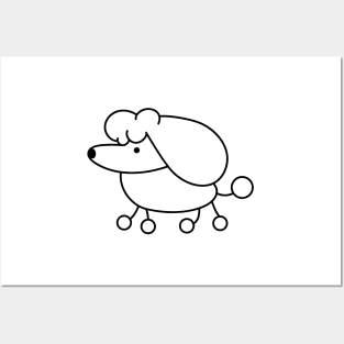 Funny poodle Posters and Art